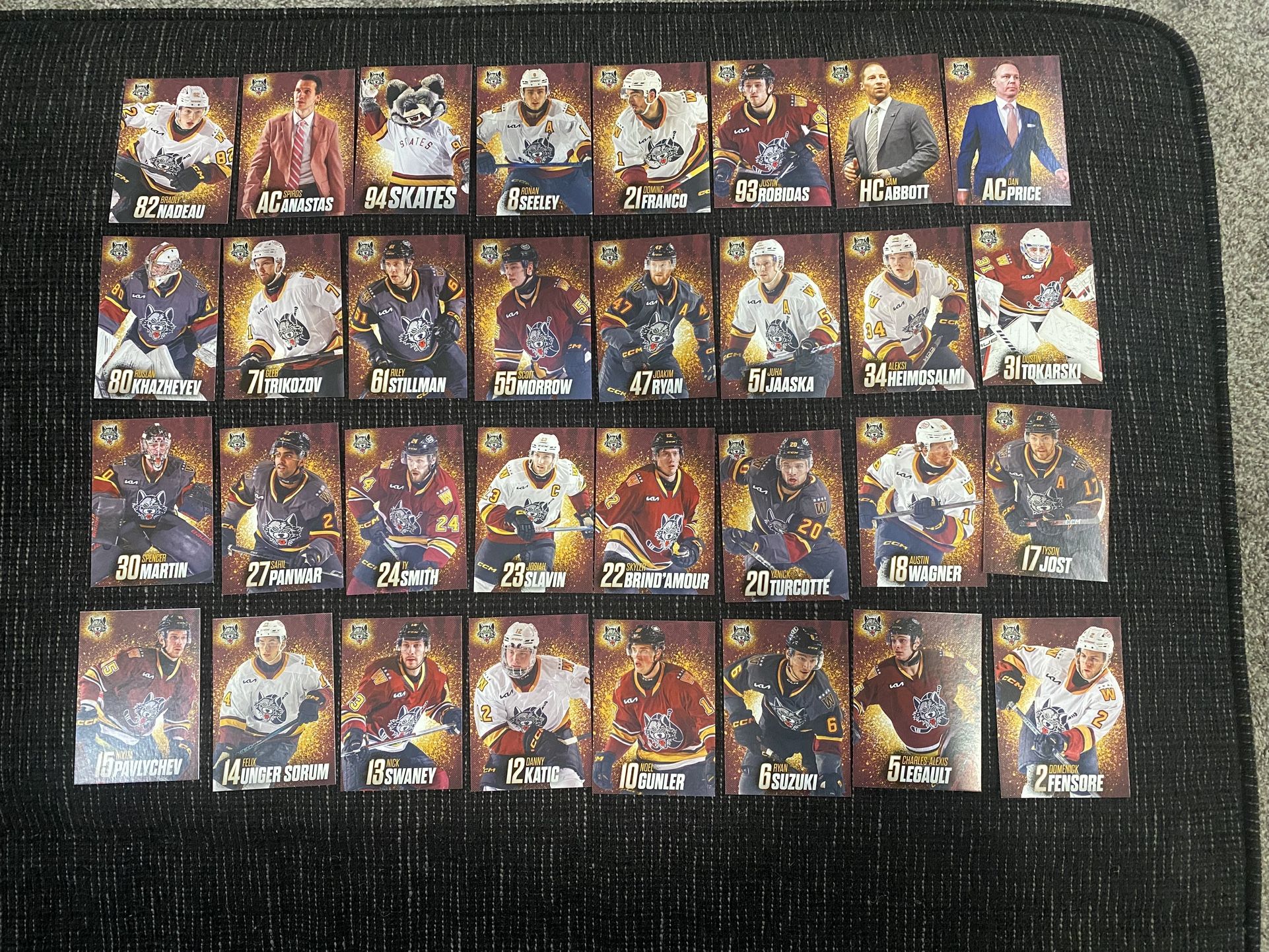 2024-2025 Chicago Wolves 32 Card AHL Team Set
