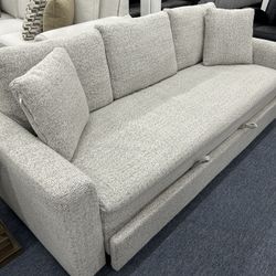  Brand New Soft Fabric Couches With Sleeper, Same Day Delivery 