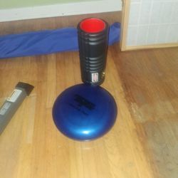 Foam Roller And Half Balance Bosu Ball