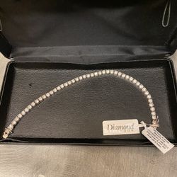 Genuine Diamond Tennis Bracelet 