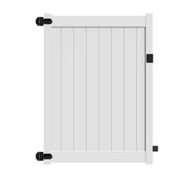 Complete Vinyl Gate Kit With Side Posts And Steel Reinforcement