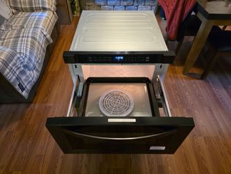 ZLINE 24-Inch Built-In Microwave Drawer (Black SS)