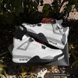 Jordan 4 “white Cement” Size 12
