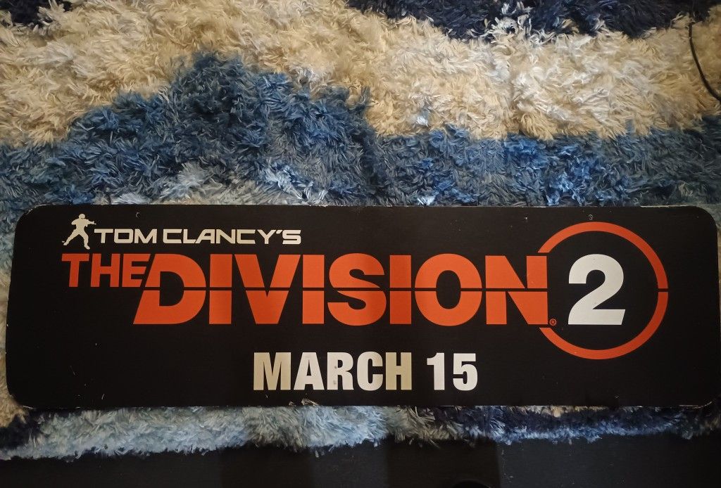 Division 2 Promo Display Hanging Cardboard.