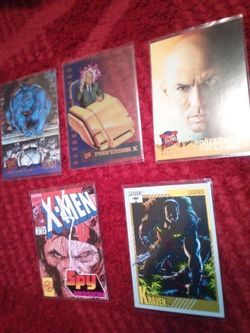 X-Men 90's Comic Trading Cards Read Description