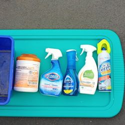 Partially Used Cleaning Products