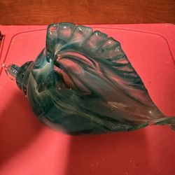 Blown Glass Conch Statue Modem Glass Art