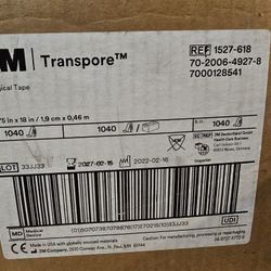Box Of 1000, 3M Surgical Tape, 0.75 in X 18 in