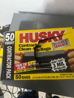 Husky heavy duty construction bags