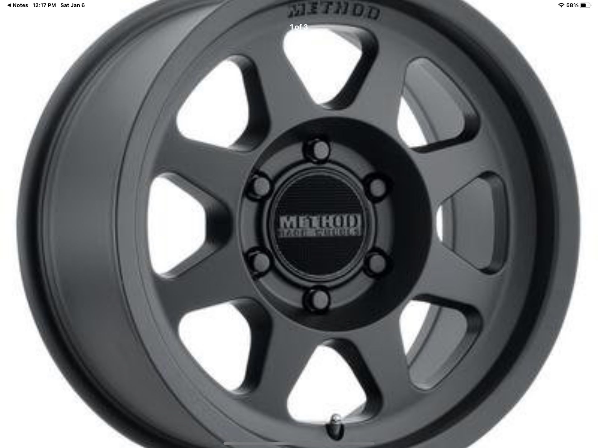 17" Method Race Wheels MR701 Trail Series 6x5.5 Toyota Chevy GMC Nissan