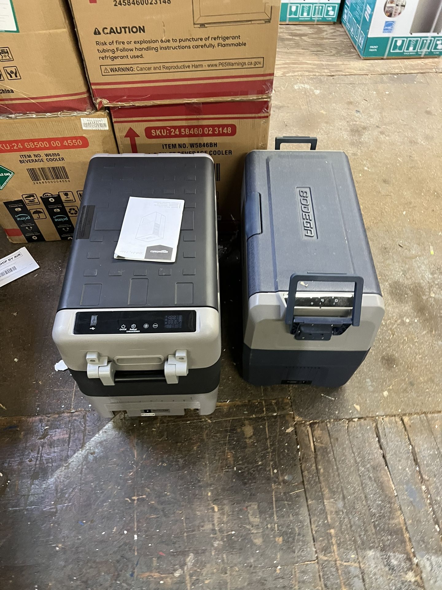Fridge/freezer For Camping Road-trip And More. 12/120 Volts