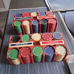 Poker chips set