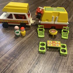 Fisher Price Set Little People Play Family Car And Pop Up Camping Set 