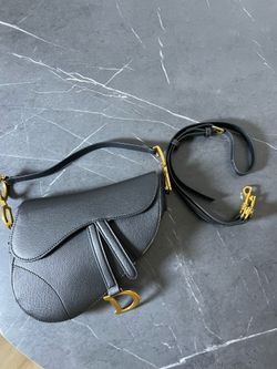 Authentic Dior Saddle Bag Black Leather – Like New