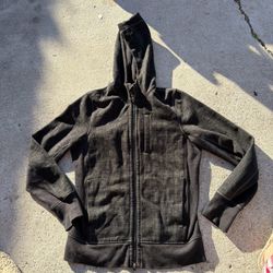 Lululemon Gray Scuba Logo Full Zip Heavyweight Hoodie Sweater Sweatshirt Men S