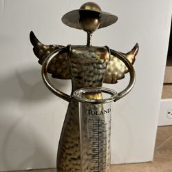 Large Metal Angel Water Glass Gauge 