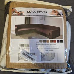Sofa cover dark gray size large