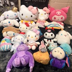 Sanrio/hello Kitty Plushies