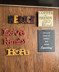 Decorative signs - $5 each