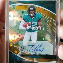 2025 Absolute Travis Hunter Gold Stars Auto /50