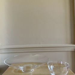 Waterford Glass Chip & Dip Set