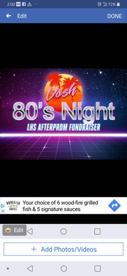 80s night tickets Feb 16