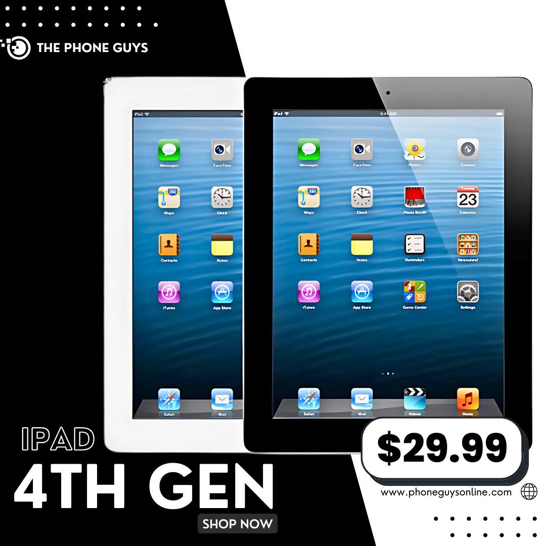 📱 iPad 4th Gen WiFi (Pre-Owned) – Starting at $29!