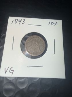 1843 Liberty Seated Dime