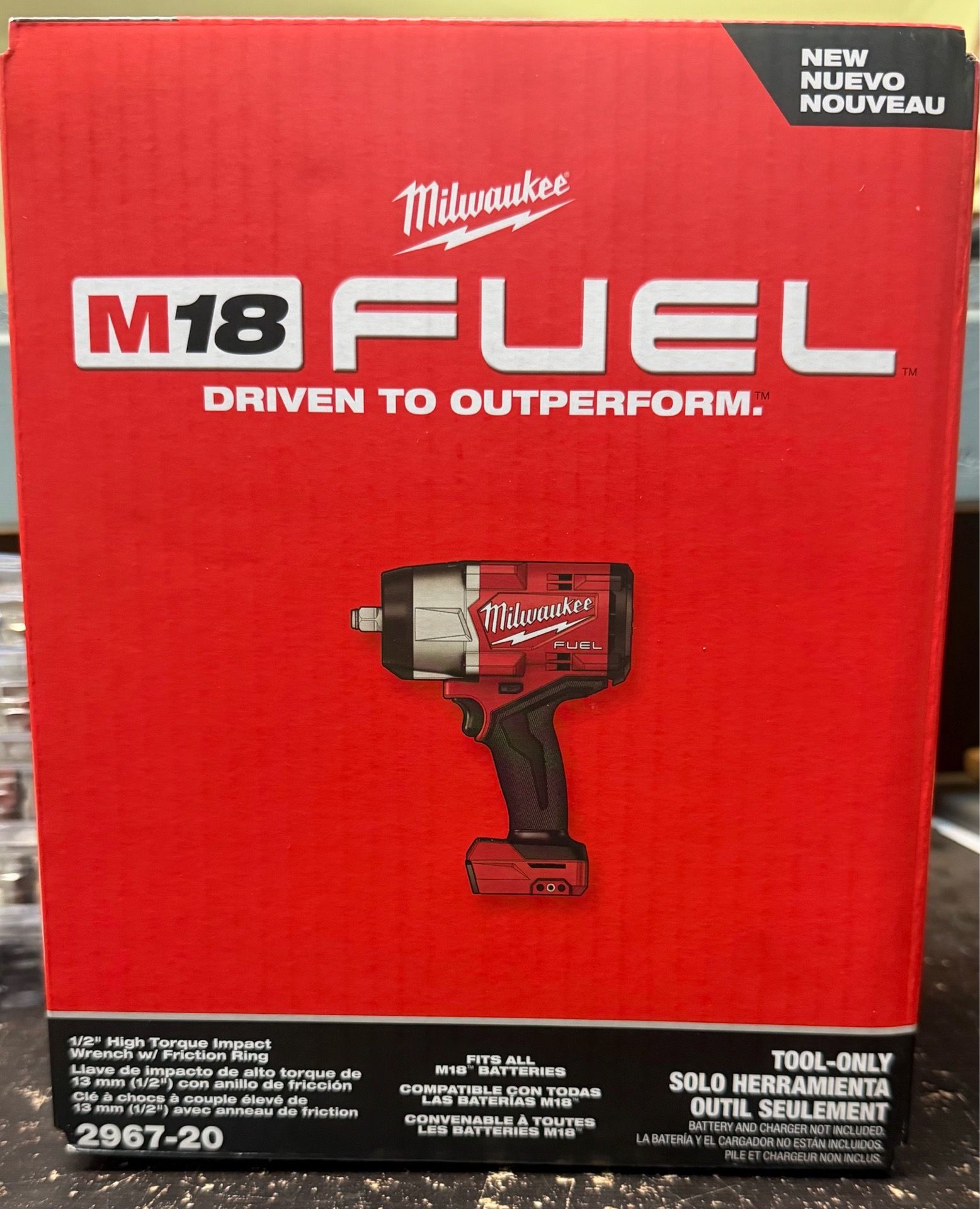 Milwaukee M18 FUEL 18V Lithium-Ion Brushless Cordless 1/2 in. Impact Wrench with Friction Ring (Tool