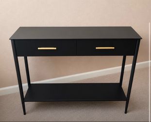 Everything table can turn it into a vanity desk