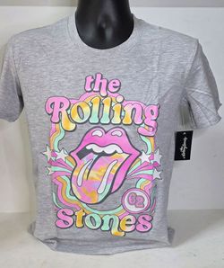 The Rolling Stones Rock Band Graphic Tee Womens Juniors Small