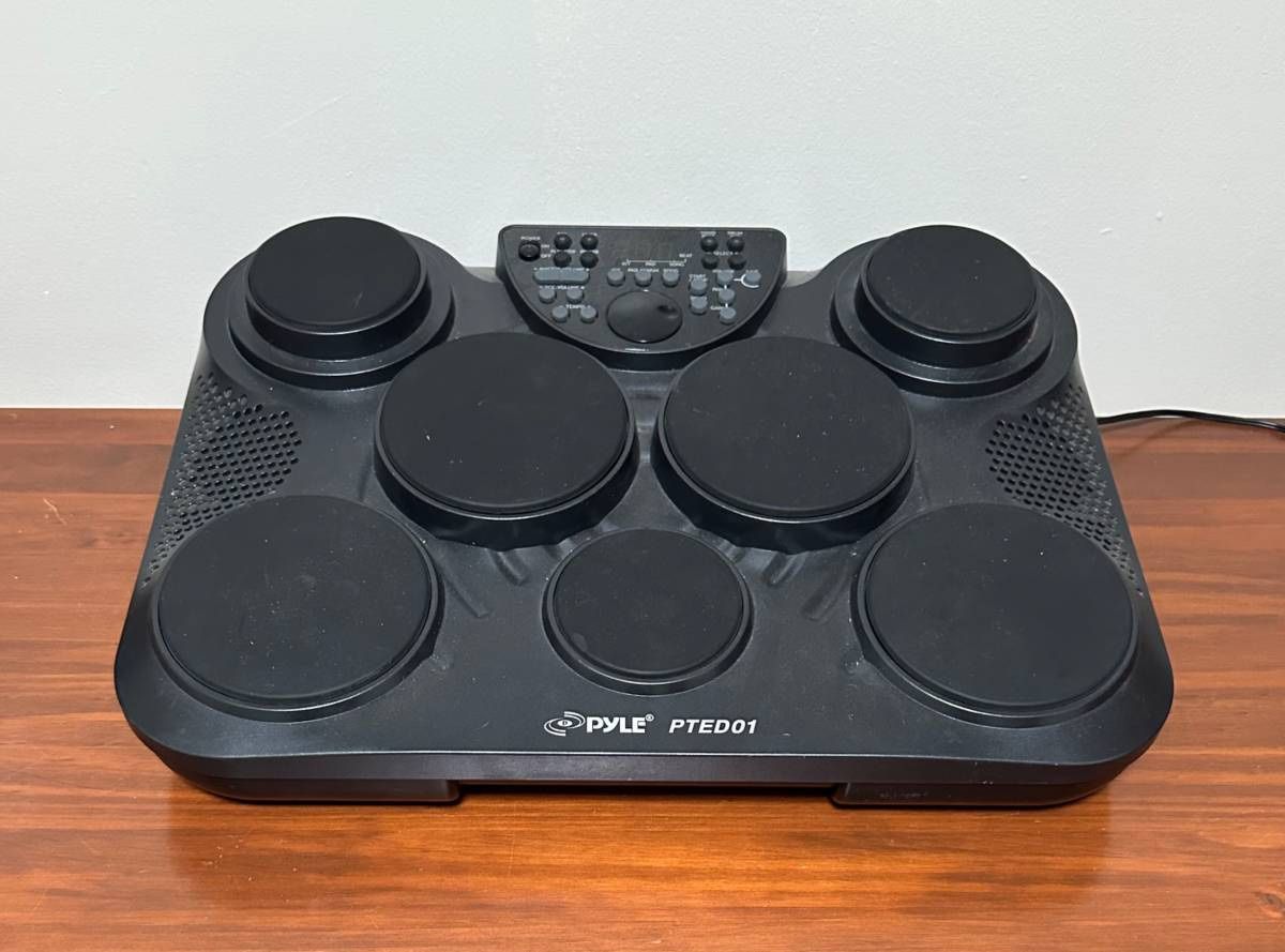 Working Pyle PTED01 Electronic Table 7 Pad Digital Drum