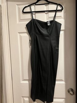 Express Faux Leather Dress And Shirt