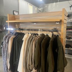 Clothing/Garment Rack with Shelves