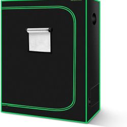 MELONFARM 4x2 Grow Tent, 48"x24"x60'' High Reflective 600D Diamond Mylar Canvas with Observation Window and Floor Tray for Hydroponic Indoor Plant Gro