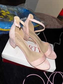 PARTY Ankle Strap Low Chunky Heels