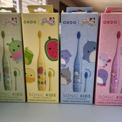 Ordo Sonic Kids Battery Toothbrush Squishmallows, Green, Yellow or Blue