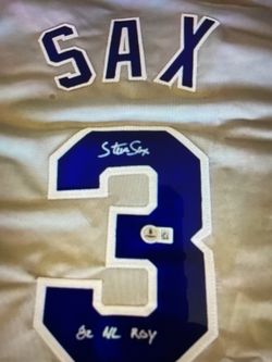 Los Angeles Dodgers Steve Sax Autographed Jersey