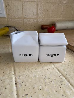 Cream and Sugar containers