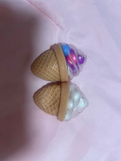 Ice Cream Cone Bead Squishy Set of 2