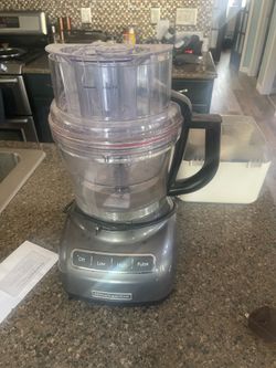 KitchenAid food processor with attachments