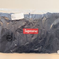 Supreme M6 maison margiela Box Logo Zip Up Hooded Sweatshirt Navy XXL