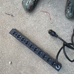 Power Strip With Fuse And Power Meter.