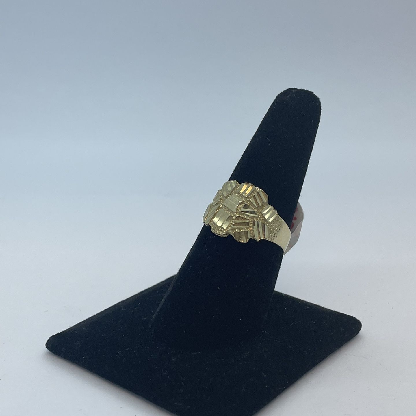 Gold Ring Nugget 10K New 