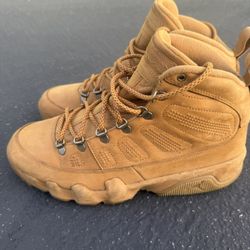 Nike Air Jordan Retro 9 NRG Boot Mens 11 Shoes Wheat Flax Baroque Brown Shoes