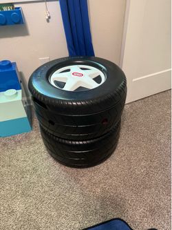 Kids tire toy box