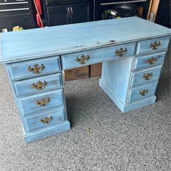 Blue Vintage Table For Sale
