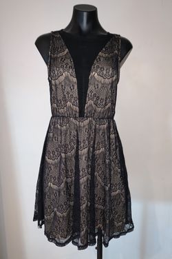Black lace dress