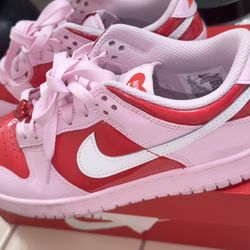 pink & red (Vday ) dunks