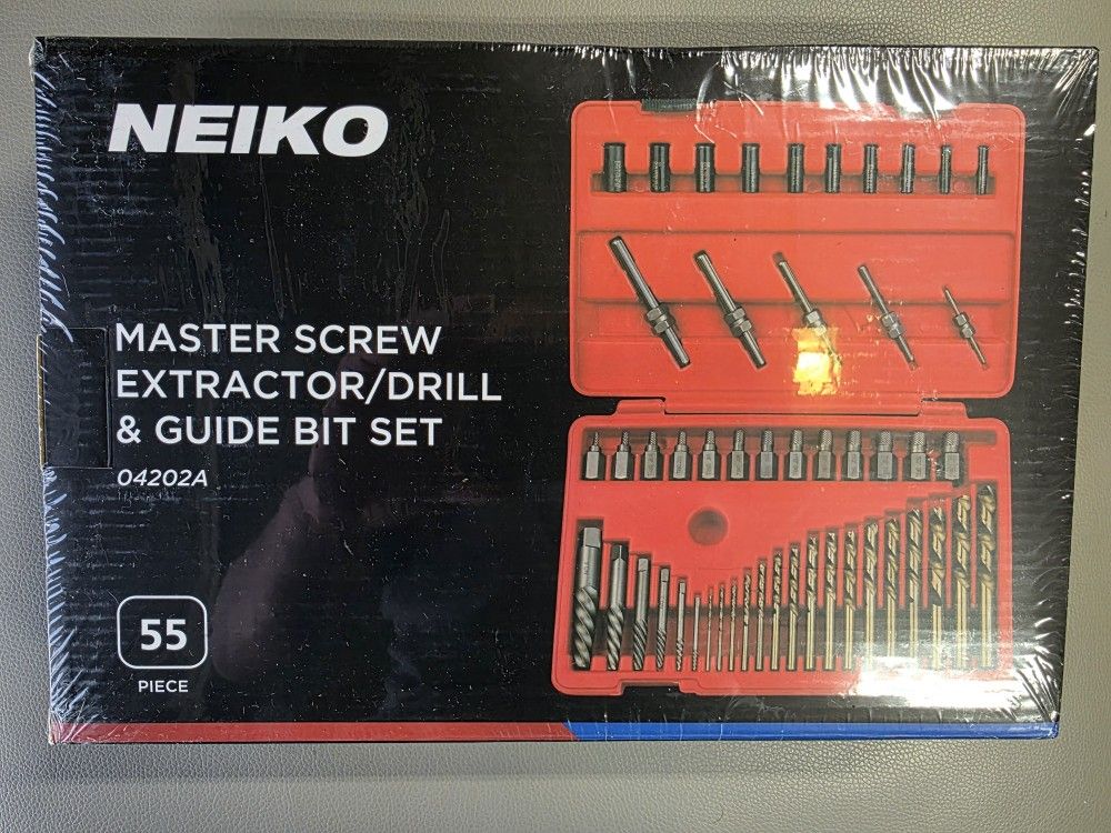 NEIKO Master Screw Extractor / Drill & Guide Bit Set